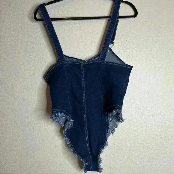 SHEIN Jean Bodysuit - Picture 2 of 5